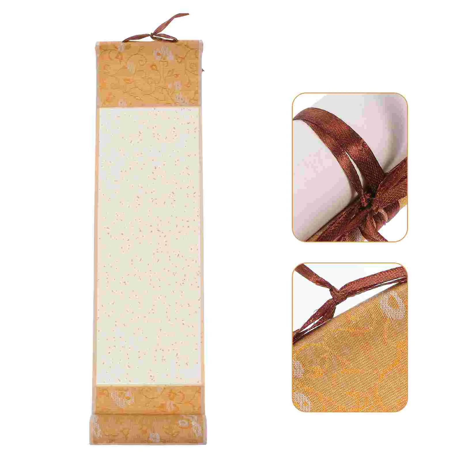 Rice Paper Scroll Calligraphy Frame Chinese Accessory Painting Blank Toddler