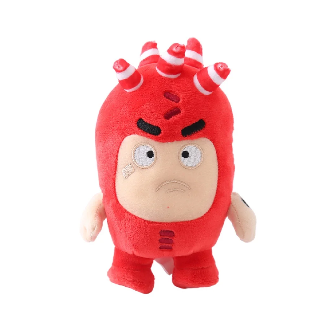 18cm Cartoon Oddbods Anime Plush Toy Treasure of Soldiers Monster Soft Stuffed Doll Fuse Bubbles Zeke Jeff Kids Birthday Gift