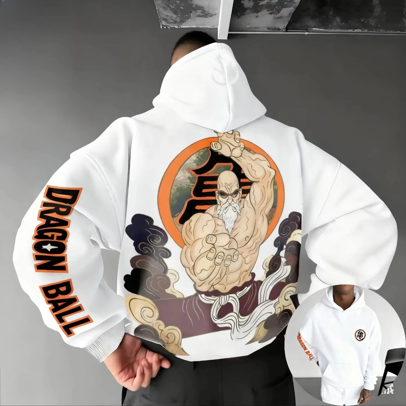 Dragon Ball Anime Autumn/Winter Hoodie 2025 Men's New Master Roshi Printed Street Hip Hop Trendy Casual Trendy Parent Child Top