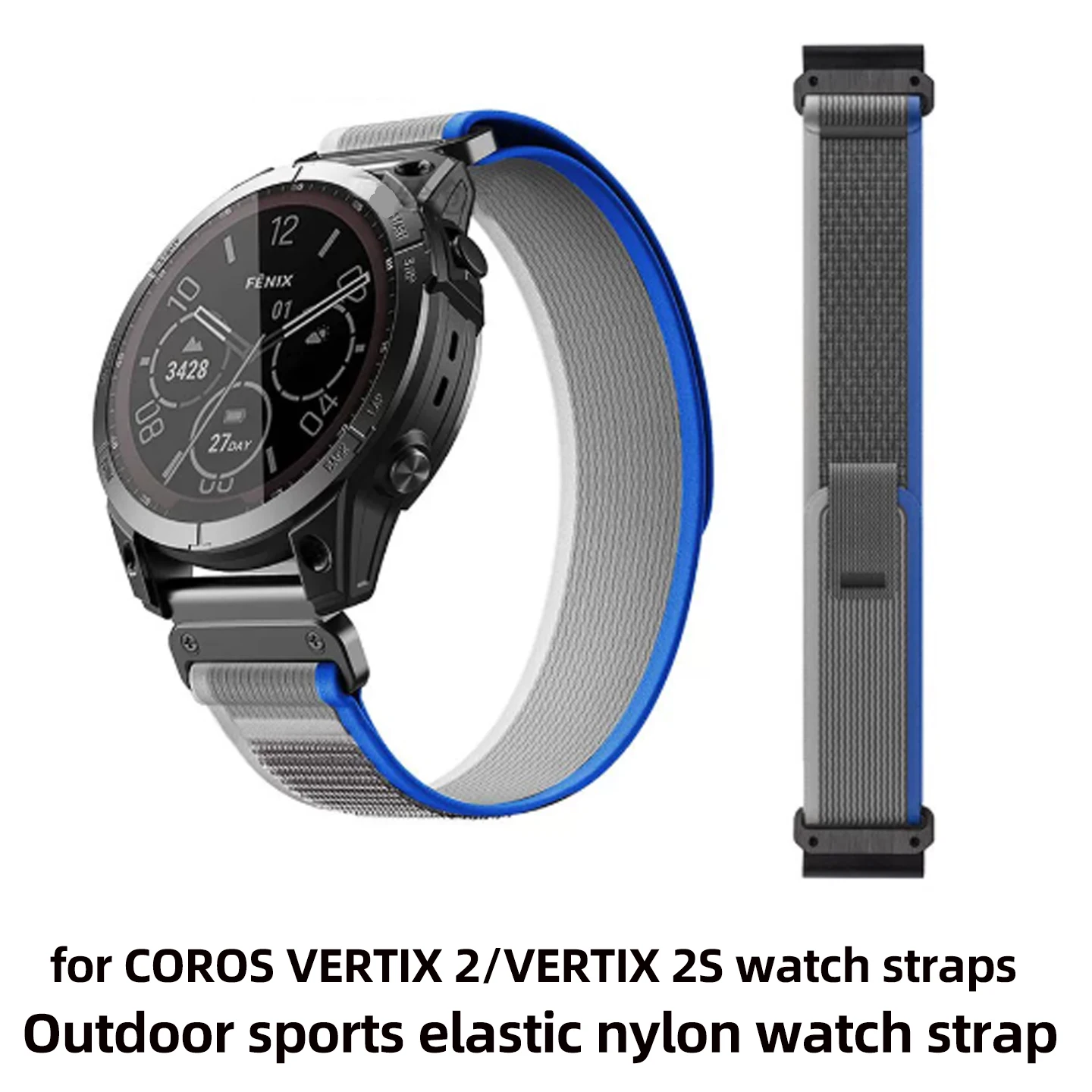 26mm/Quick/Release/Watch/Band/Elastic/Nylon/Strap/Compatible/with/COROS/VERTIX/2///VERTIX/2S/Outdoor/Sports/Watch