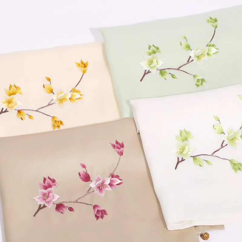 

55X55CM Silk scarf small square scarf women's silk hand embroidered scarf