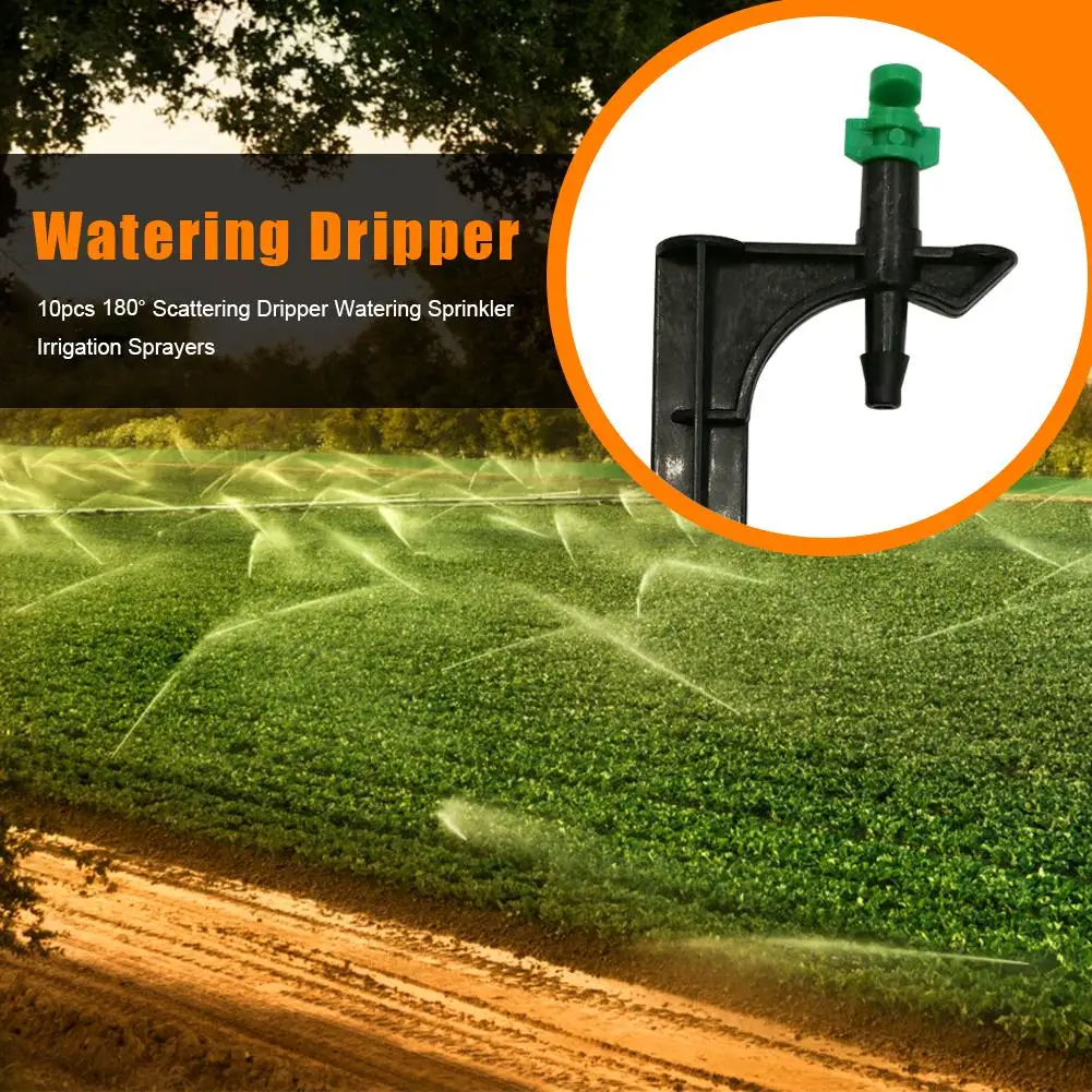 10pcs 180 Degree Scattering Dripper Watering Sprinkler Irrigation Sprayers