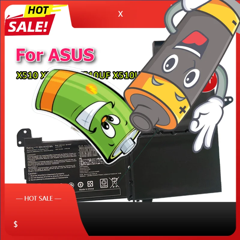 

B31N1637 Laptop Battery For ASUS X510 X510UA X510UF X510UQ VivoBook S15 S510UA S510UQ S510UN S510UR F510UA F510UQ C31N1637