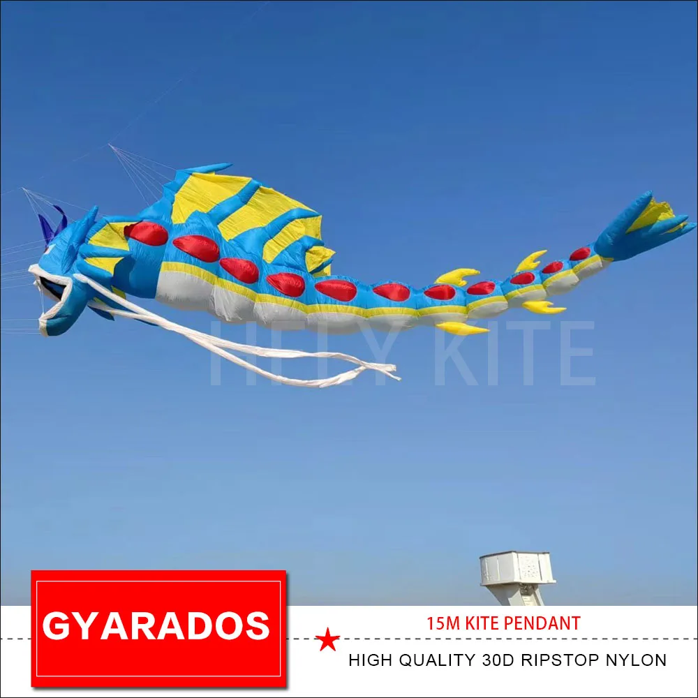 Hàng Mới Về 15M Rồng Gyarados Dòng Giặt Bơm Hơi Mềm RIPSTOP NYLON Diều