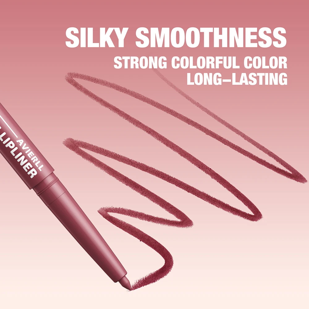 AVIERLL Matte Lip Liner, lápis de batom de longa duração, à prova d'água e fácil de aplicar para todos os tipos de pele - perfeito para presentes de feriado!