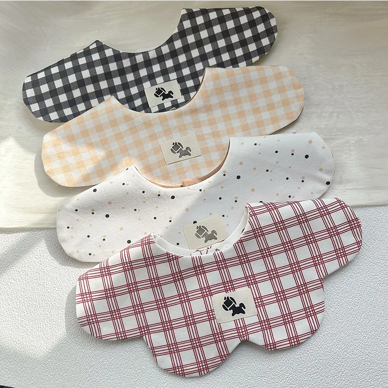 Ins Style Spring New Baby Cotton Bib 360 Rotatable Baby Feeding Bibs Toddler Saliva Towel Infant Gauze Baby Bib