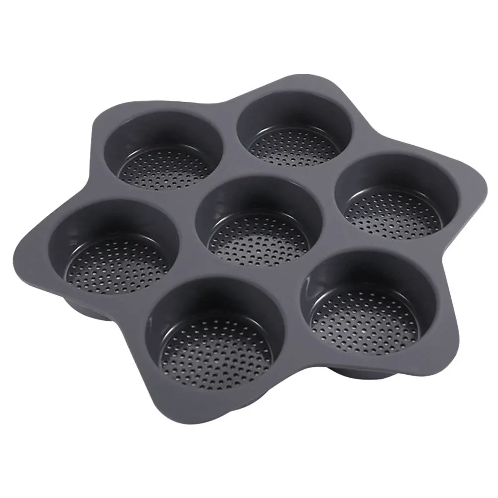 

Meatloaf Molds for Baking Silicone Moulds Multifunction Hamburger Bread Pan Grey