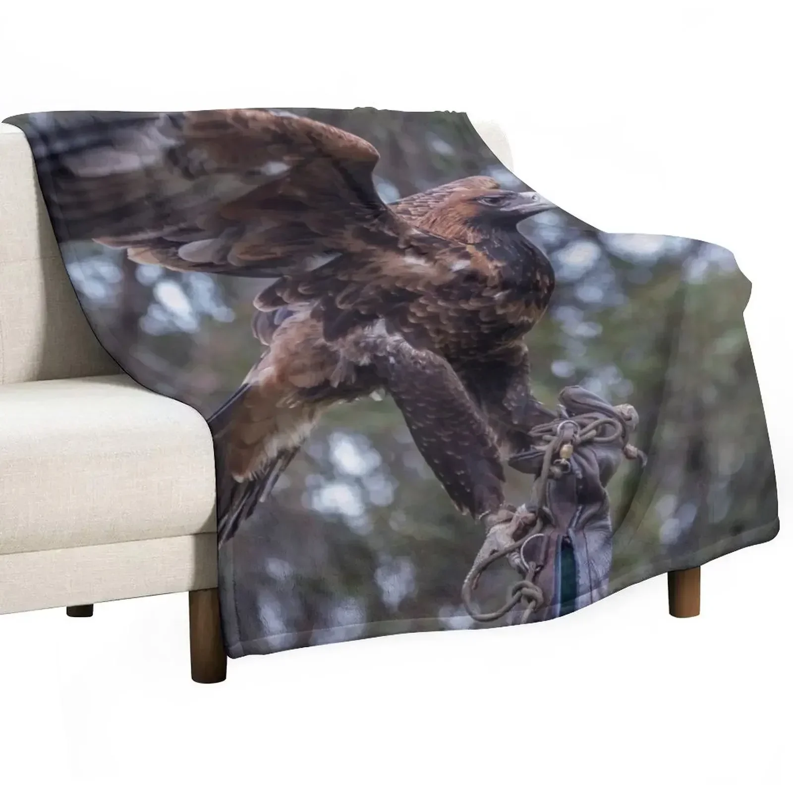 

Wedge Tail Eagle Throw Blanket Flannels Cute Plaid Sleeping Bag Thins Blankets