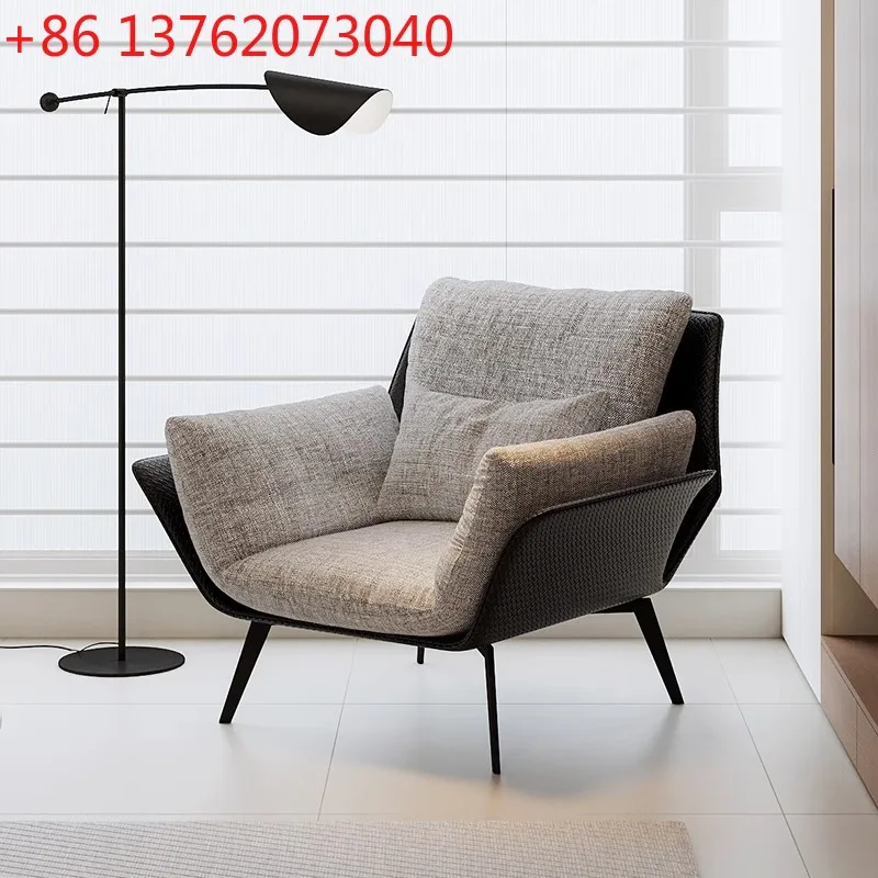 

Italian minimalist single sofa simple size apartment living room balcony leisure chair
