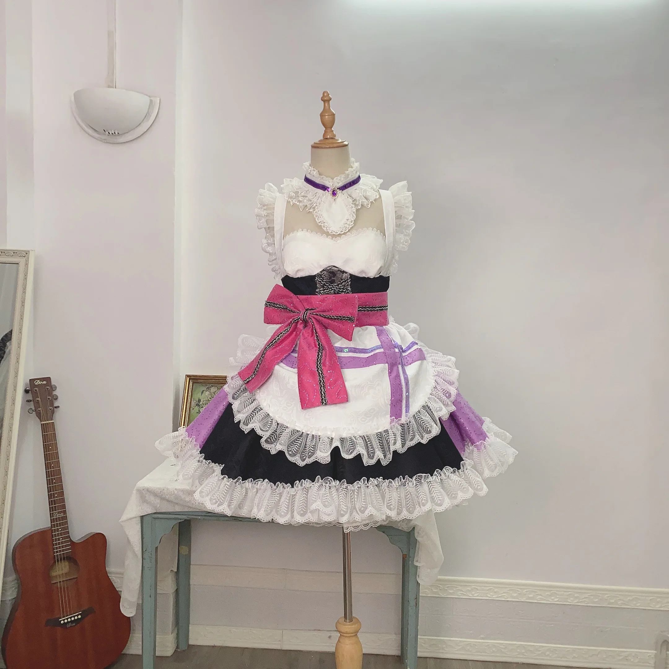 COS-HoHo Lovelive Tojo Nozomi Maid Dress Elegant Sexy Lovely Uniform Cosplay Costume Halloween Carnival Party Outfit Women