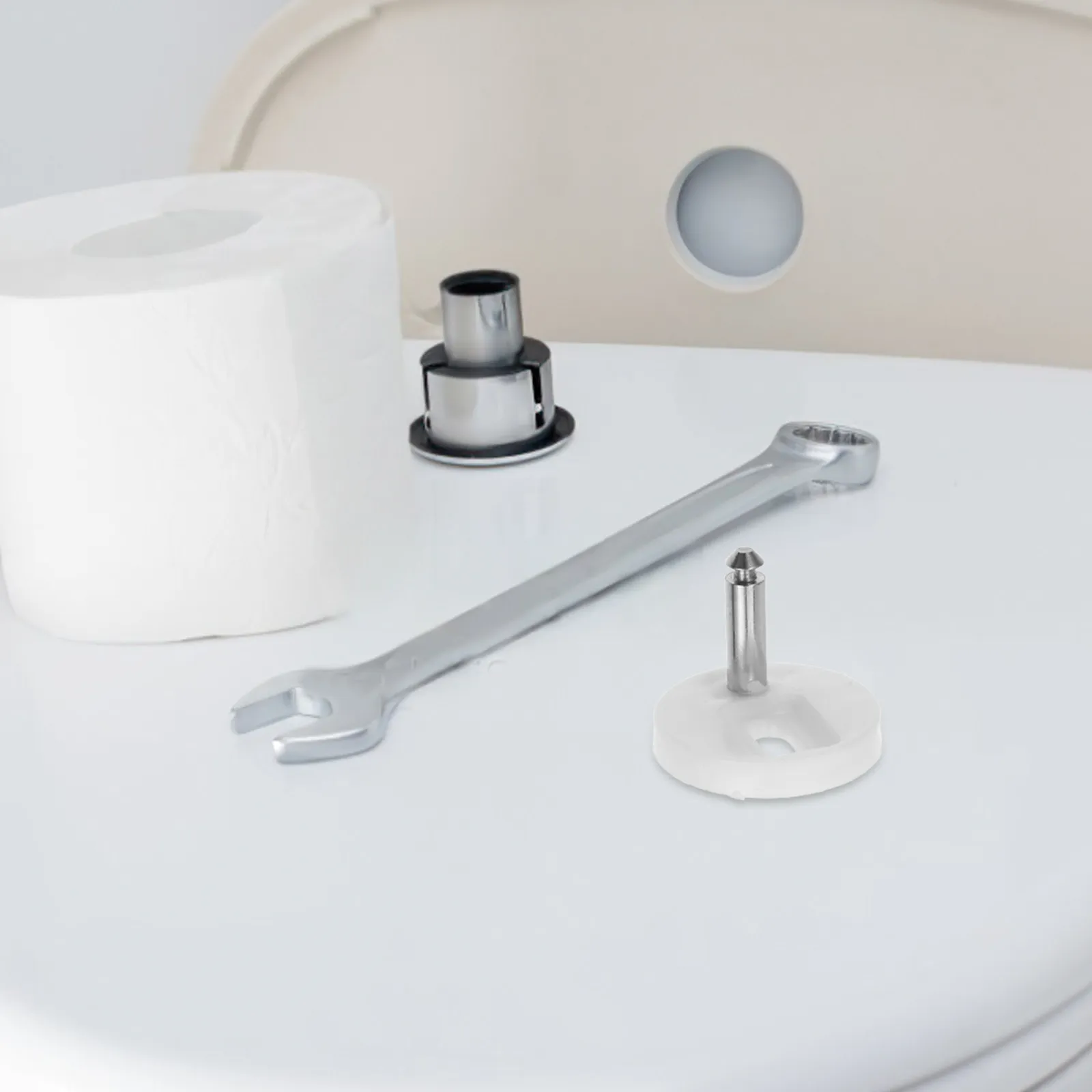 

Комплект из 2 универсальных крепежных винтов для сиденья унитаза, верхние крепежные болты, замена петель для унитаза, надежная и простая установка