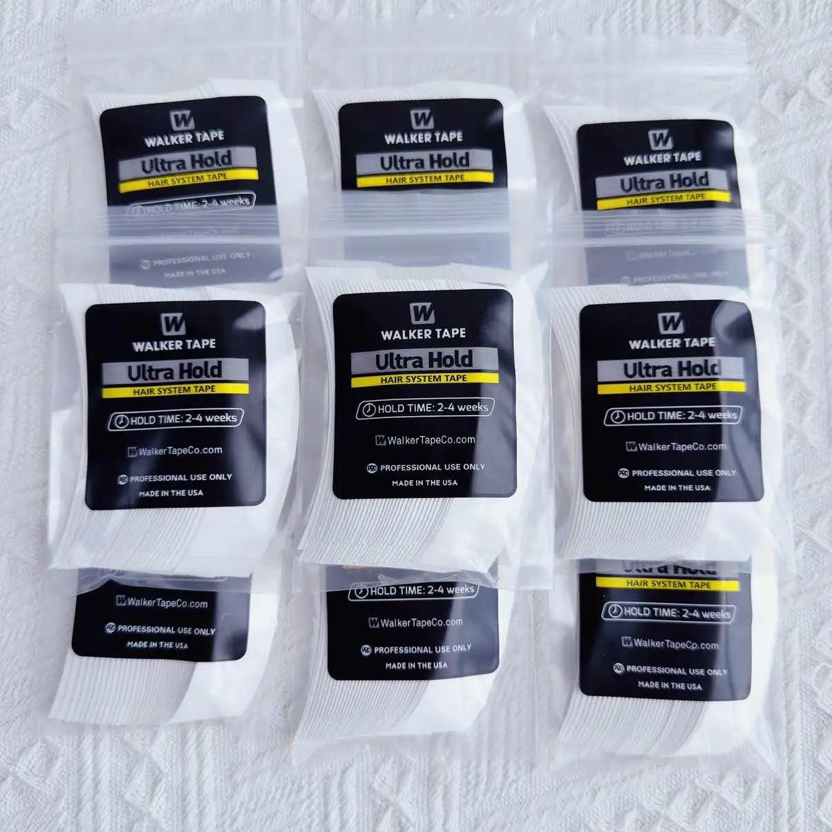 1팩 36개 워커 화이트 테이프 울트라 홀드 헤어 테이프 강력 접착 슈퍼 테이프 양면 레이스 가발/투피/헤어피스 가발 테이프