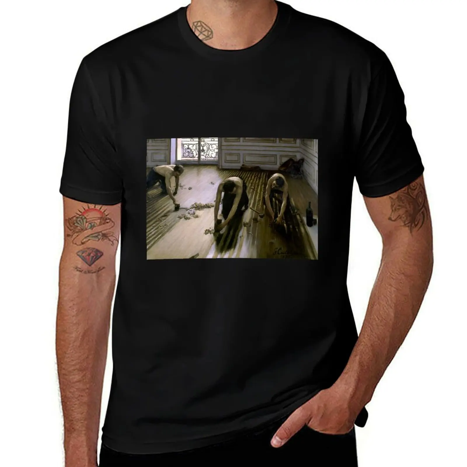 

city workers have very rarely been the subject of paintings T-Shirt shirts graphic tee mens t shirts top quality
