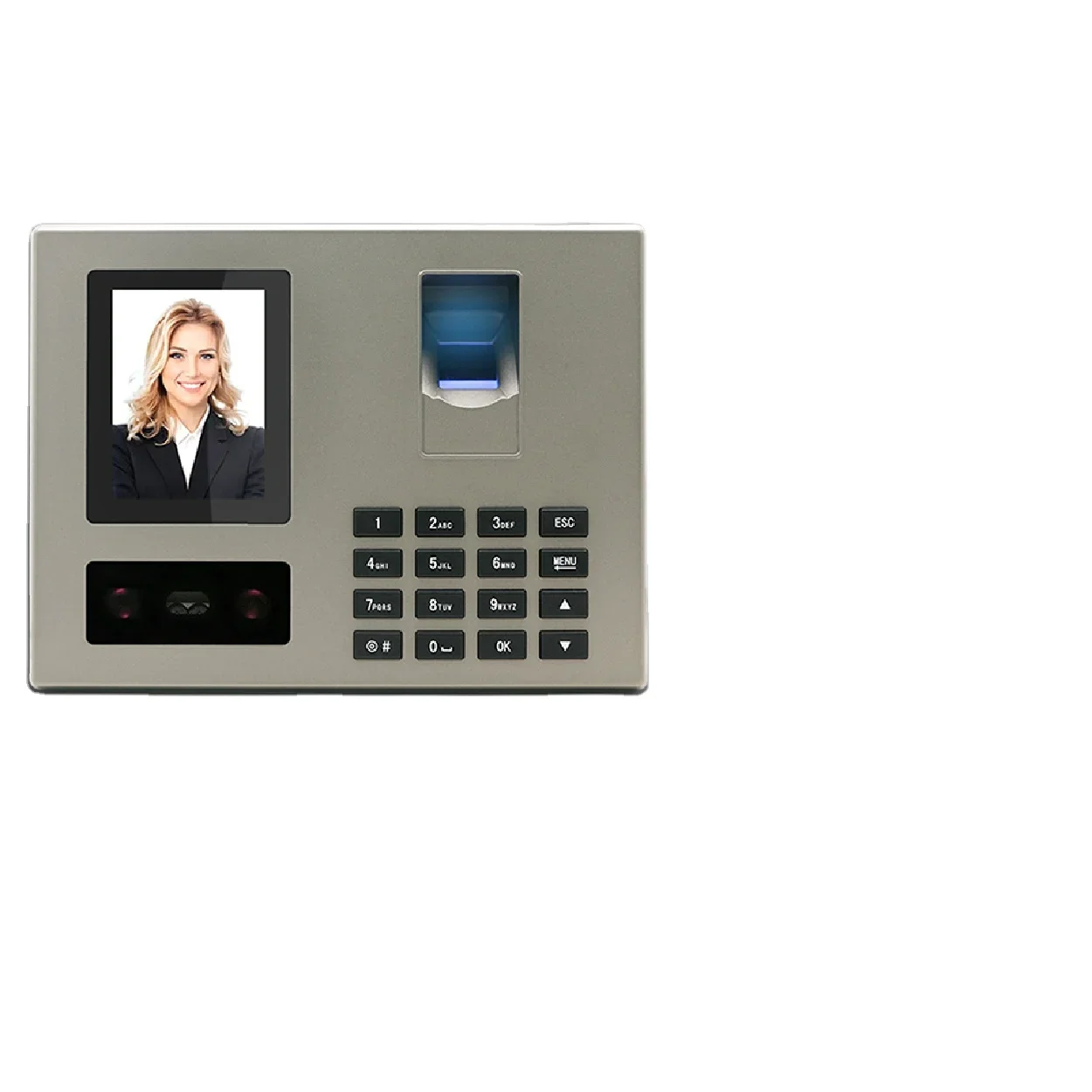 008 FA03 Biometric Face & Fingerprint Scanner Clock-in Time Attendance Machine Employee Time Recorder with Free SDK