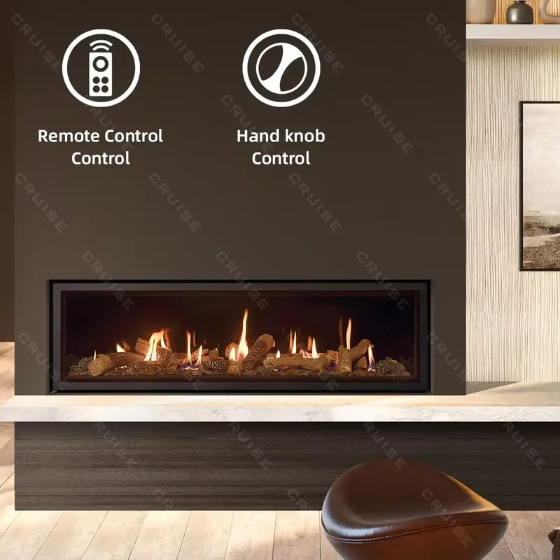 Modern TV Stand Electric Fireplace Insert Charcoal Log Decor for Living Room Indoor Heating Propane Gas Stove Home Furniture