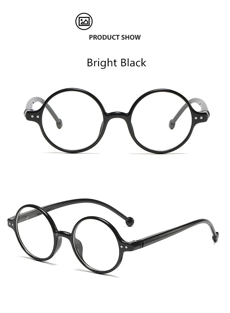 Mode Runde Lesebrille Frauen Männer Federscharnier mit Holz-Look Presbyopie Brille Brillen Klassische Leser Komfort – Detail 4