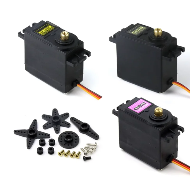 2/4PCS 13KG15KG Servos Digital MG995 MG996 MG946 Servo Metal Gear for Futaba JR Car RC Model Helicopter Boat For Arduino UNO DIY