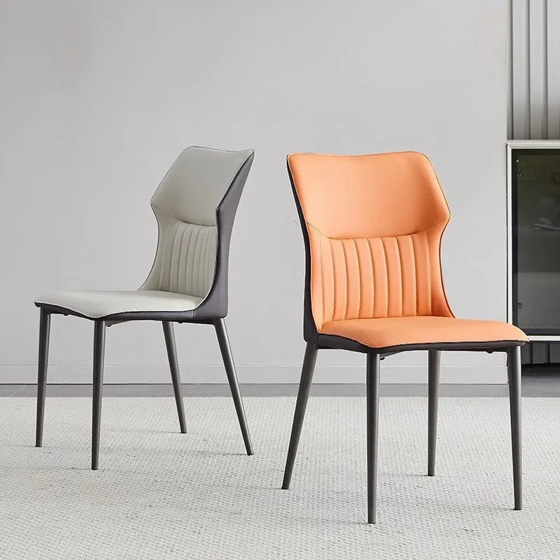 

！@Nordic Dining Room Furniture Luxury Modern Dining Chair Upholstered Leather Cheap Modern Room Dining Chairs