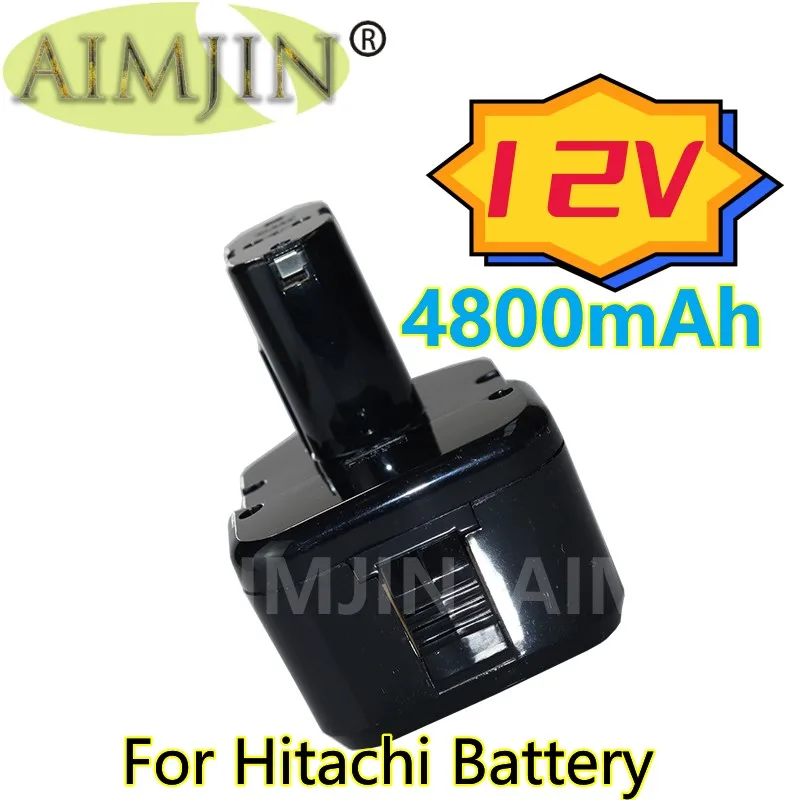 

For 12V Hitachi Rechargeable Batteries, 4800mAh EB1214S, EB1220BL, EB1122S, WR12DMR, CD4D, DH15DV, C5D Tools