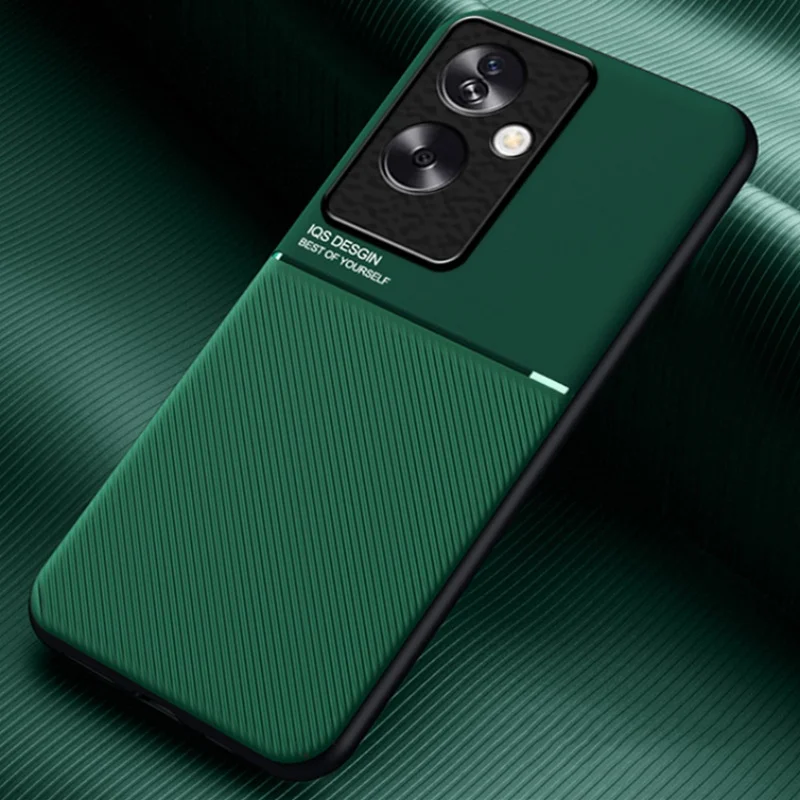 For Oppo A79 5G Case Car Magnetic Holder Silicone Cover for Opo Appo A 79 2024 OppoA79 5G CPH2553 6.72" Leather Texture Coque