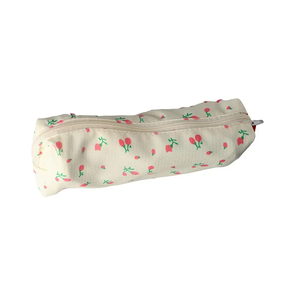 Cute Women Stationery Pen Holder Makeup Bag Fresh Style Storage Bags Pencil Cases Pencil Bag Small Flowers