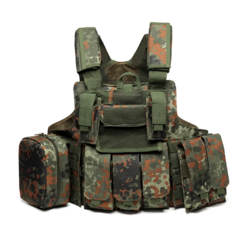 Russische Militaire Leger Camouflage Tactische Zak Emr Camo Digitale Bloemen Duitse Flecktarn Speciale Krachten Combat Vest Gear 2.3Kg