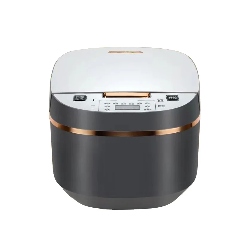 

Intelligent 5L Electric Rice Cooker Timing Heating Portable Multi-Rice Drum New Household Stainless Steel Kitchen Appliance