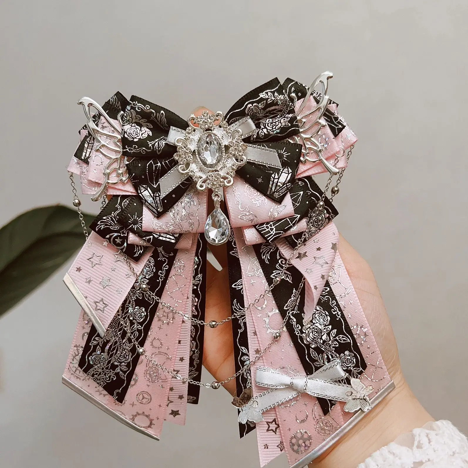 lightstick kpop concert lolita gate backpack ribbons，Light Stick long streamers knot ，K-pop bowknot