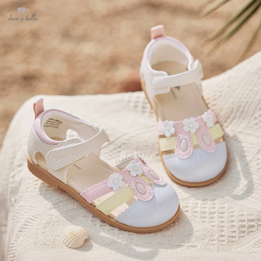 Dave Bella Girls Sandals Cool Children Summer Shoes Breathable Sweet Fashion Party Beach Kids Outdoor Sandal Anti Slip DB2261185