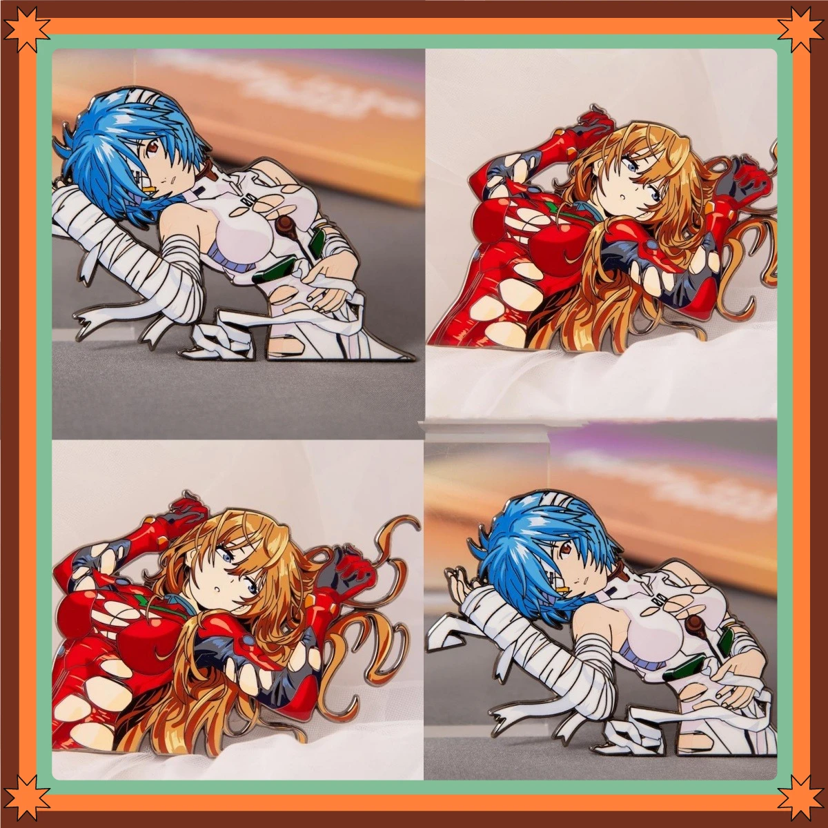 Nuevo Broche de Anime Fu Warrior Asuka, Pin Decorativo Versátil para Caballero, Insignia, Venta al por Mayor, Regalo de Halloween