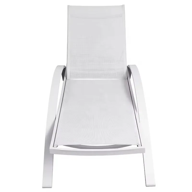 

Aluminum Daybed Outdoor Beach Chair Chaise for Poolside Sun r