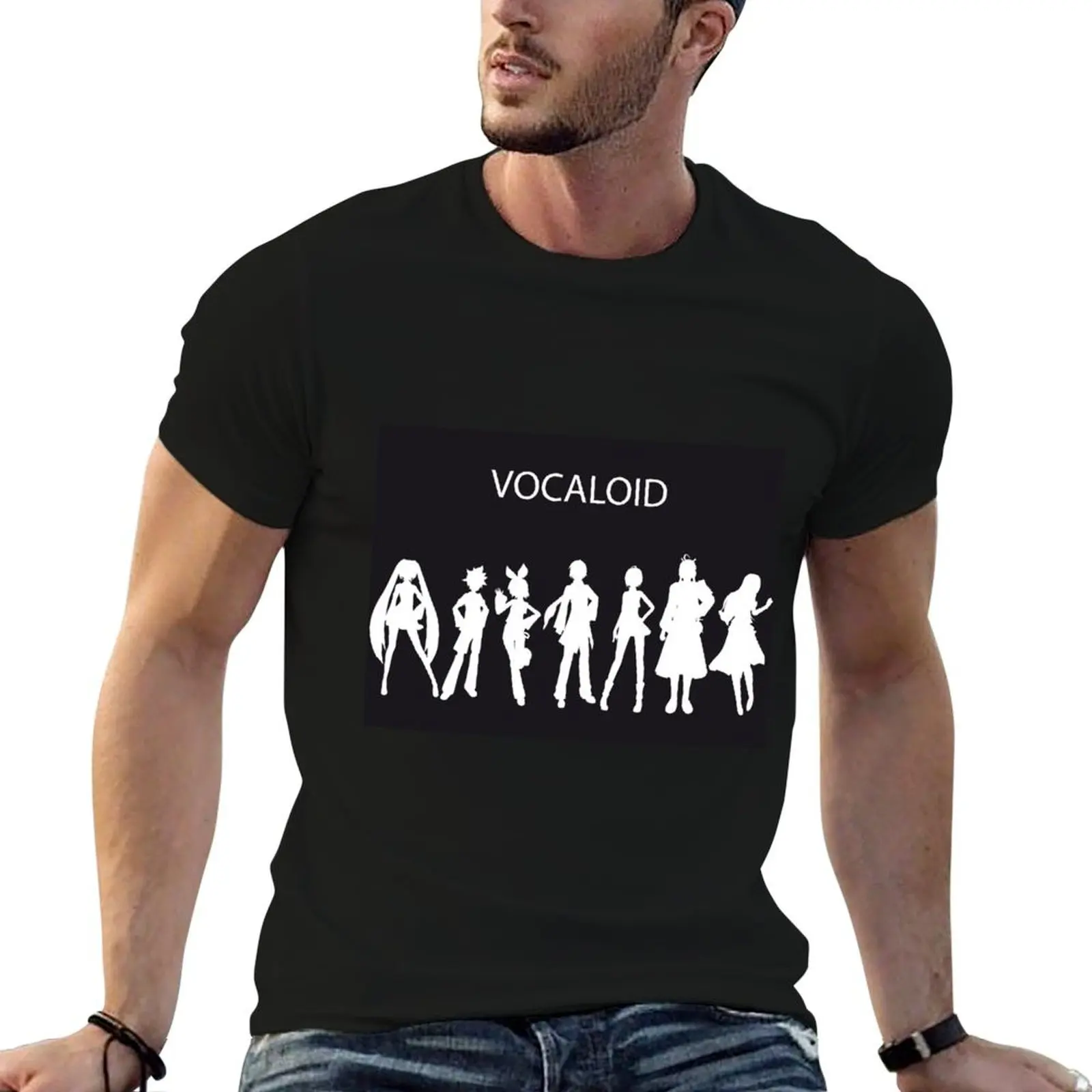 ボーカロイド-tシャツ-tシャツ-パーソナライズされた男性用-tシャツ-パックコットン-tシャツ-男性用-tシャツ