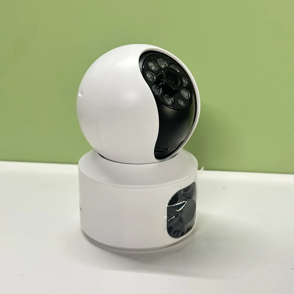 4MP YOOSEE عدسة مزدوجة واي فاي كاميرا بشكل قبة داخلي اتجاهين الصوت كشف الحركة متجر المنزل مراقبة الأمن كاميرا تعمل بالأشعة تحت الحمراء