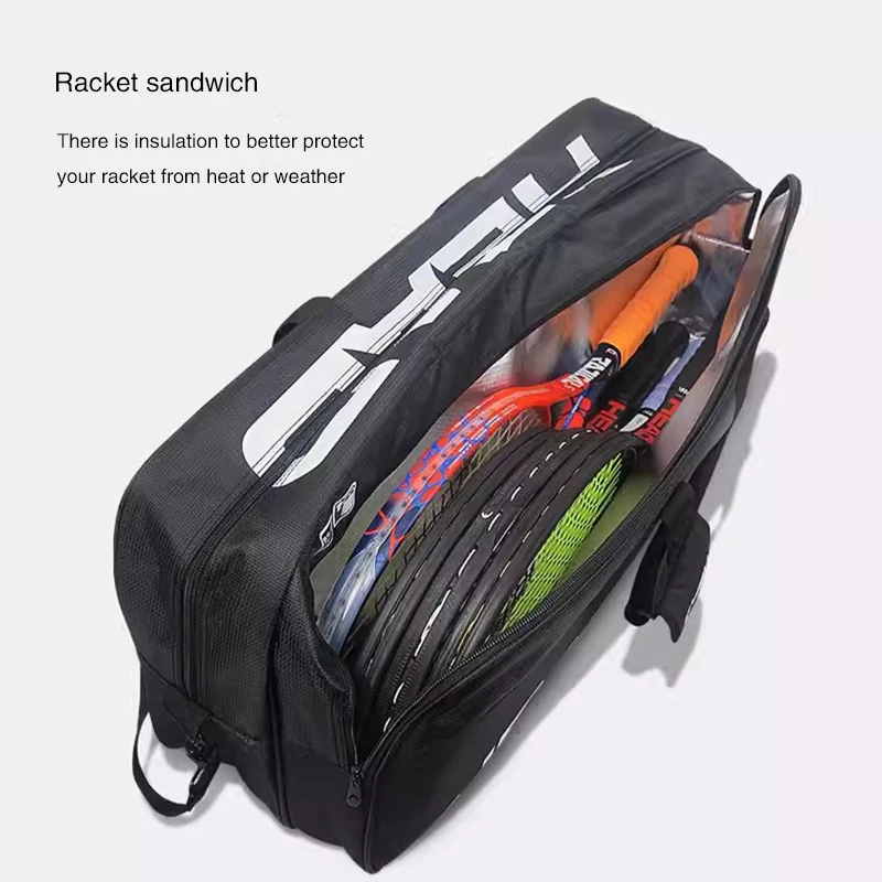 HEAD Racquet Sport Bags Large Capacity Original Large Capacity Original Badminton Backpack 6 Racket Sport Bag Raquete Tennis Bag