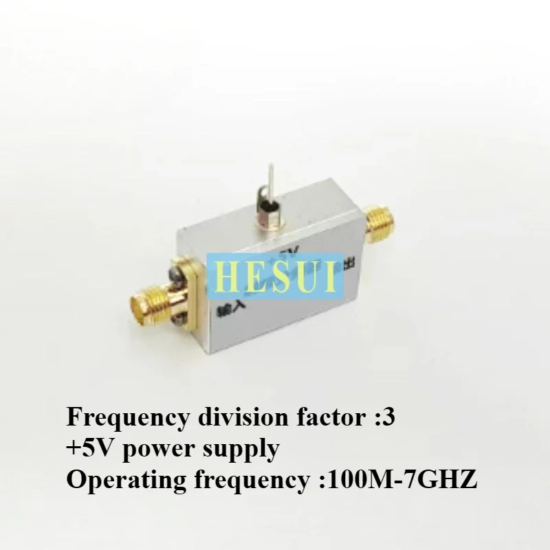 

100M-7GHz RF pre-divider 3 division high signal to low broadband three-divider