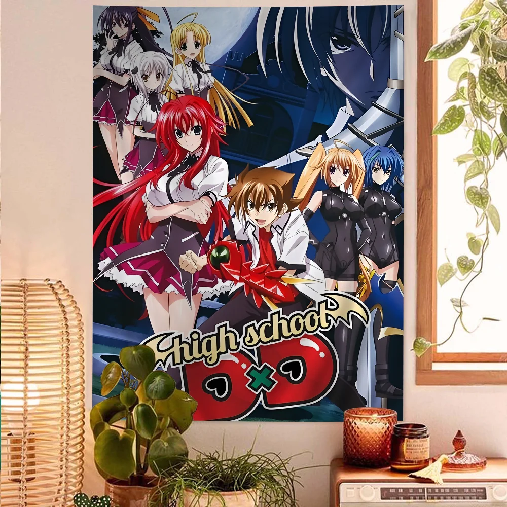 High School DxD DIY Wall Tapestry Hanging Tarot Hippie Wall Rugs Dorm INS Home Decor