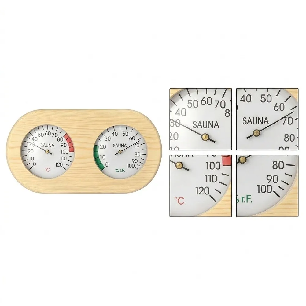 Compact Thermohygrometer for Saunas Featuring Easy-to-Read Display and Stable Performance Under High Temperature Conditions