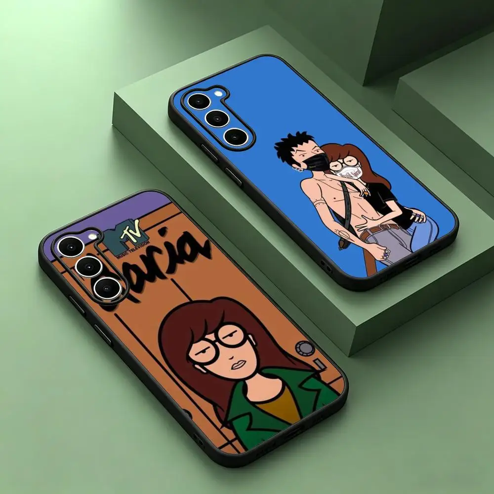 Anime girl Daria classic  fashion design Phone Case For Samsung Galaxy S26 S25 S24 S23 S22 S21 S20 Plus Ultra Note20 Soft Black