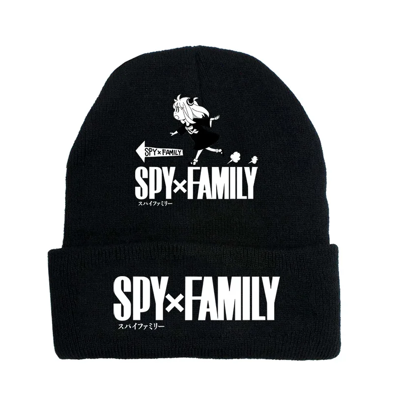 

SPY×FAMILY аниме мультяшный принт осенне-зимняя вязаная шапка теплые вязаные шапки подарок