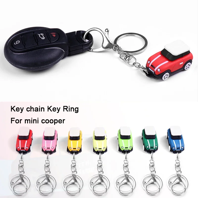 2022 NEW Keychain Keyring Pendant  For Mini Cooper S JCW Countryman For mini cooper Accessories Car Model Key Chain Ring Holder