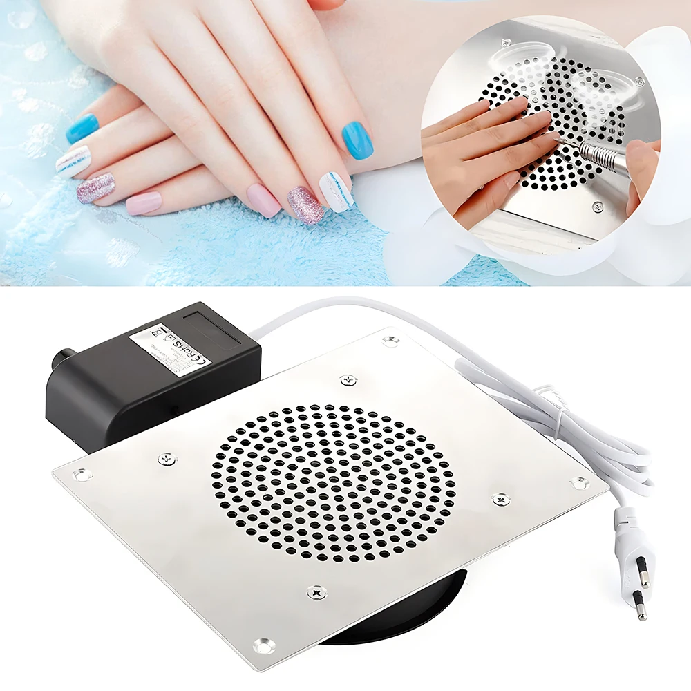 

Best Nail Care Dust Collector With Filter Built-in Desktop Nail Vacuum Cleaner Gel Nails Manicure Desk Collector For Nails