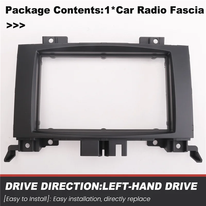 إطار غلاف مشغل MP5 لراديو السيارة ستيريو أندرويد 2 Din Fascia لسيارة Mercedes Benz Sprinter 2006-2012 VW Crafter 2006-2016