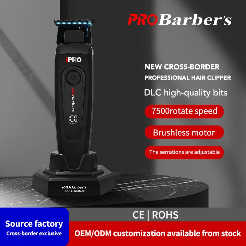 

New 7500RPM High Quality USB Hair Clipper DLC Blade Plastic Hair Clipper Brushless Motor Professional Salon Hair Clipper Electri
