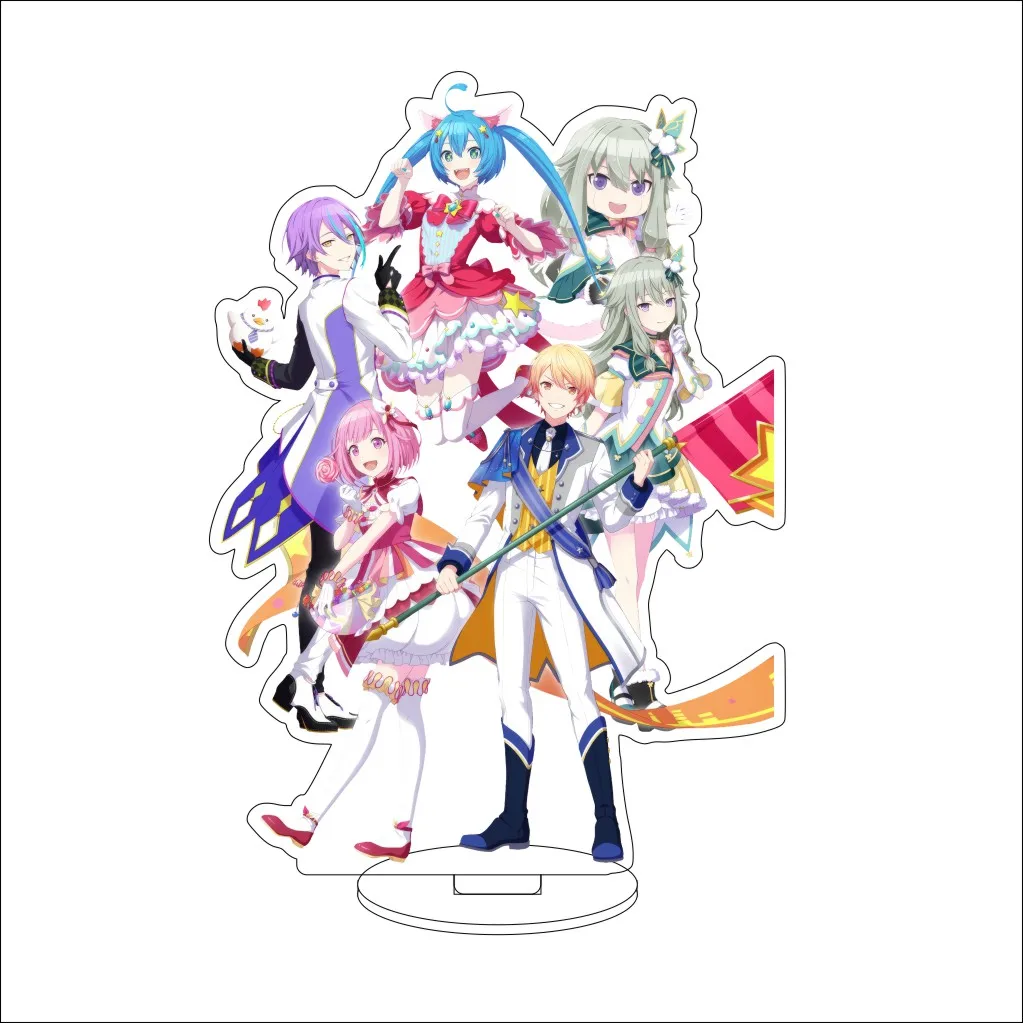 16CM Anime Vocaloid Cosplay Acrylic Stand Ornaments TENMA TSUKASA/momoi airi/Kiritani Haruka Figure Stand Halloween Gifts