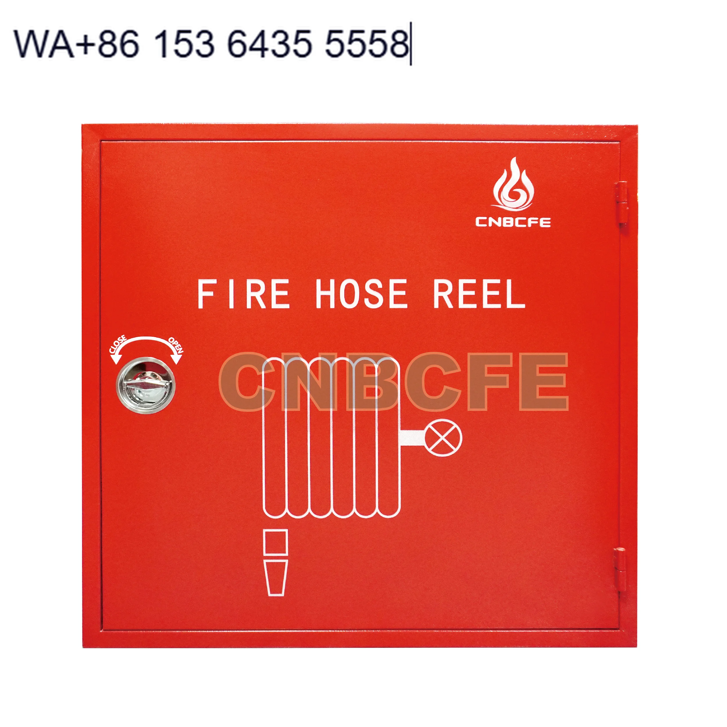 CNBCFE Fire Hose Reel Cabinet Fire  Cabinet with Glass Model Double Compartment Reel Box