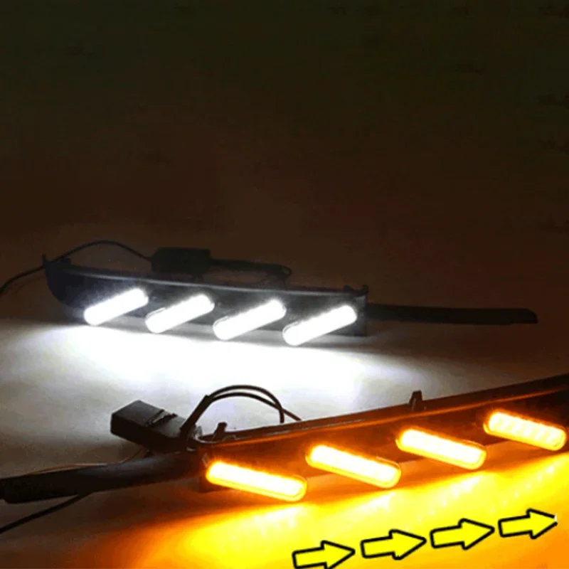 2Pcs DRL Daytime Running Light For Toyota MARK X REIZ 2004 2005 2006 2007 2008 2009 LED Fog Lamp view 3