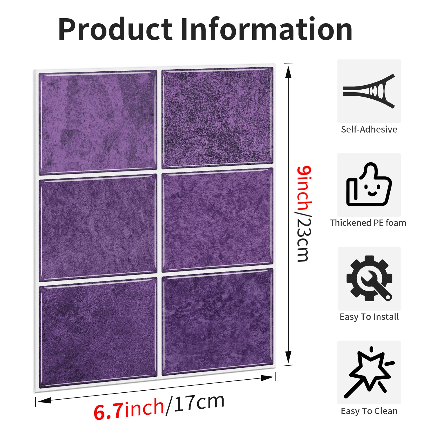 Simple color blocking, easy to cut and install, 6-layer composite structure with high definition, used for home decoration