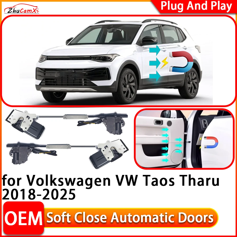 

for Volkswagen VW Taos Tharu 2018-2025 Automatic Electric Soft Close Door Closer Power Closing Door Comfort Closing System
