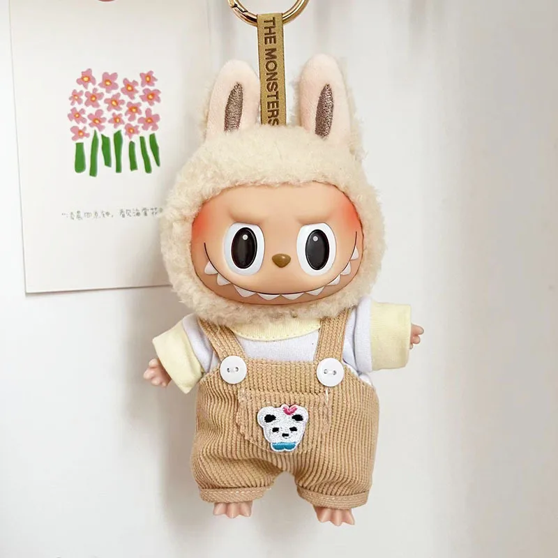 

15cm/20cm Doll Clothes Casual T-shirt Overalls Jeans Outfit Cotton Doll Overalls Suit Wears 1/12 Dolls Clothes Accessories