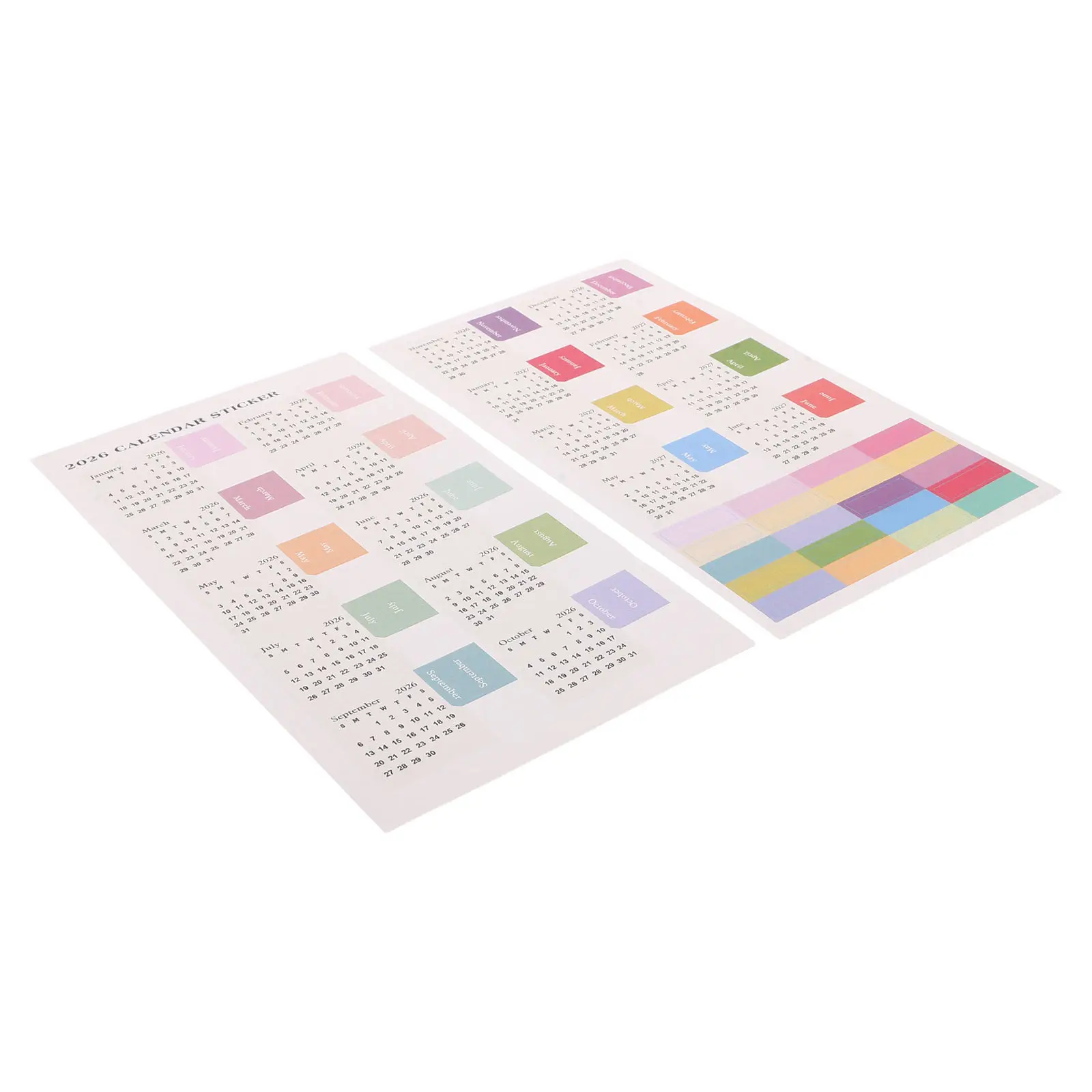 

10 Sheets Monthly Planner Tabs 2026 Elegant Adhesive Index Divider Stickers for Planners Writable Clean Removal Daily Schedule
